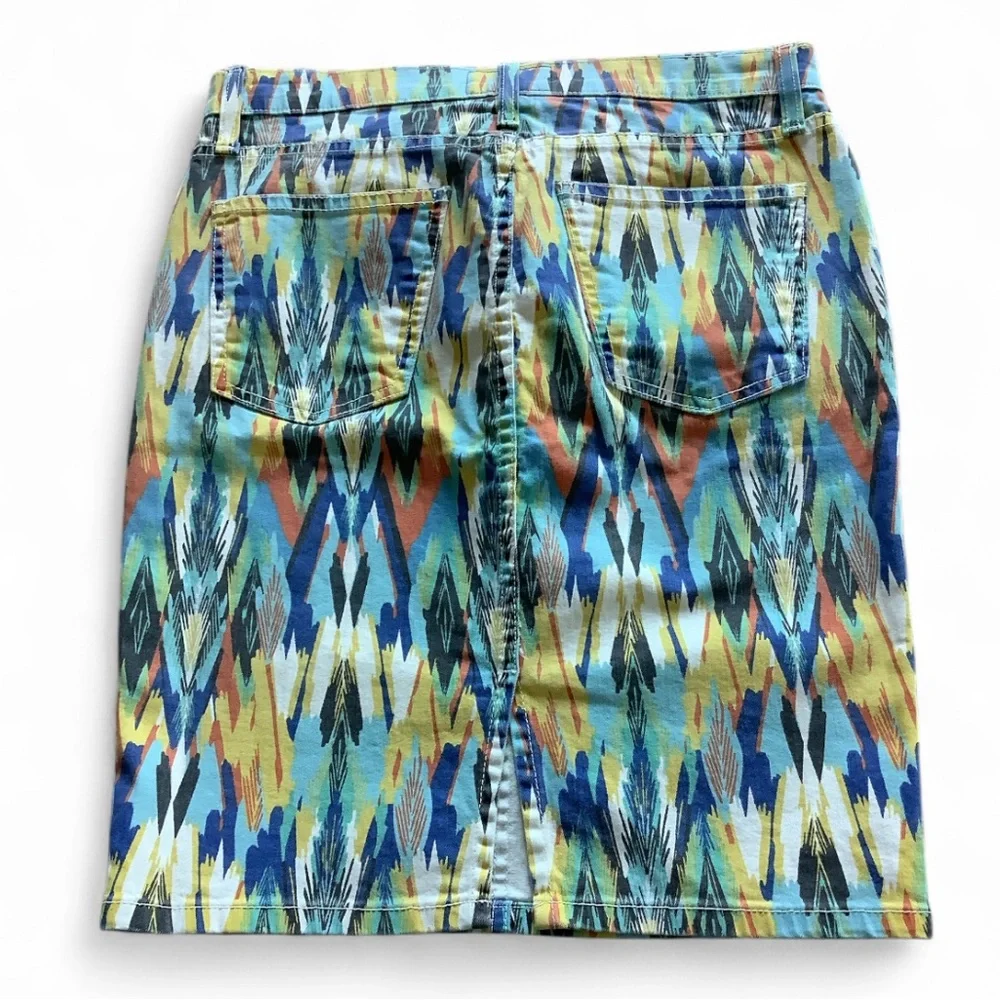 Anthropologie x Current Elliott Multicolor Stiletto Pencil Skirt Size 27 NWT